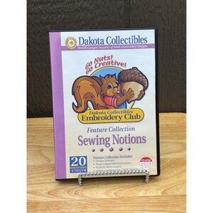 Dakota Collectibles Embroidery Club CD Sewing Notions 4X4 Field Designs Machine